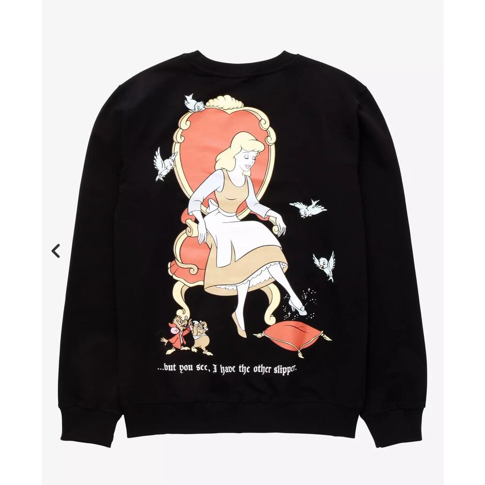 NWOT Cakeworthy Disney Cinderella Slipper Crewneck - BoxLunch Exclusive 2XL